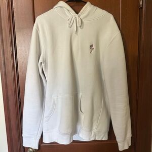 Men's White Hoodie Sweater